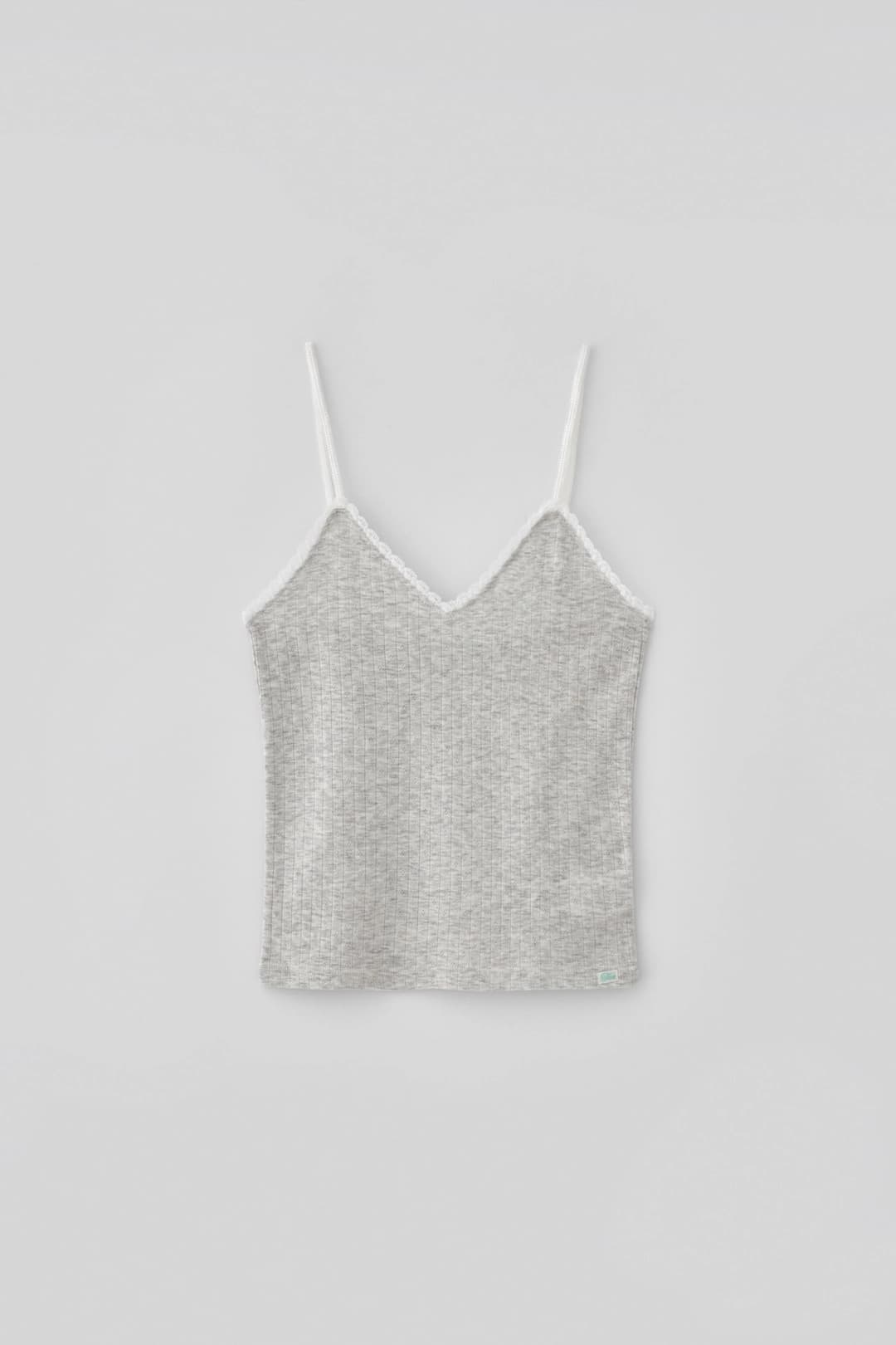 타낫 (1st re-stock) T/T Aeris lace sleeveless top (melange white)