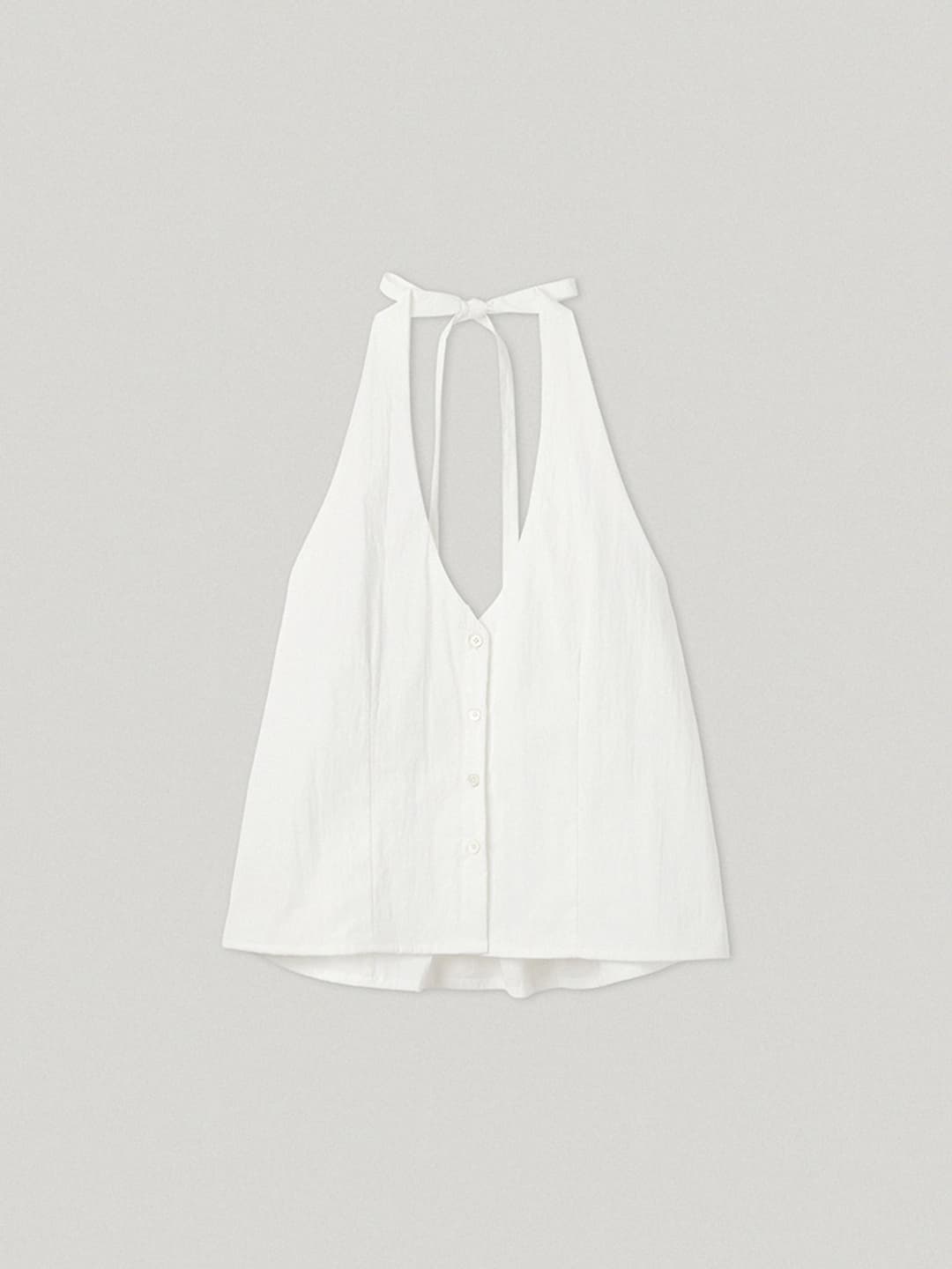 스무드무드 Prin Halter Neck Top Ivory (3rd)