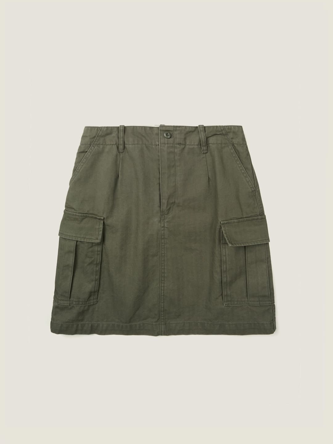 아웃피터스 LILY UTILITY CARGO SKIRT [ Herringbone Khaki ]