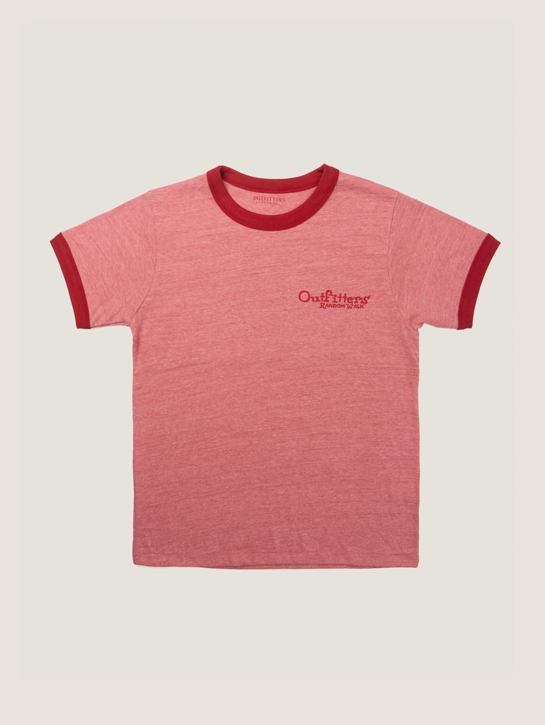 아웃피터스 OUTFITTERS LOGO RINGER T-SHIRT [ Vintage Red ]