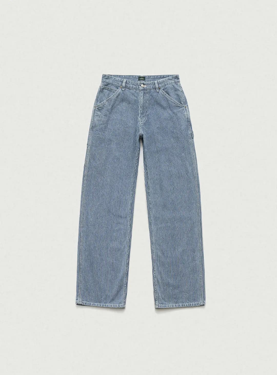 더바넷 Hickory Striped Carpenter Denim Pants_Blue