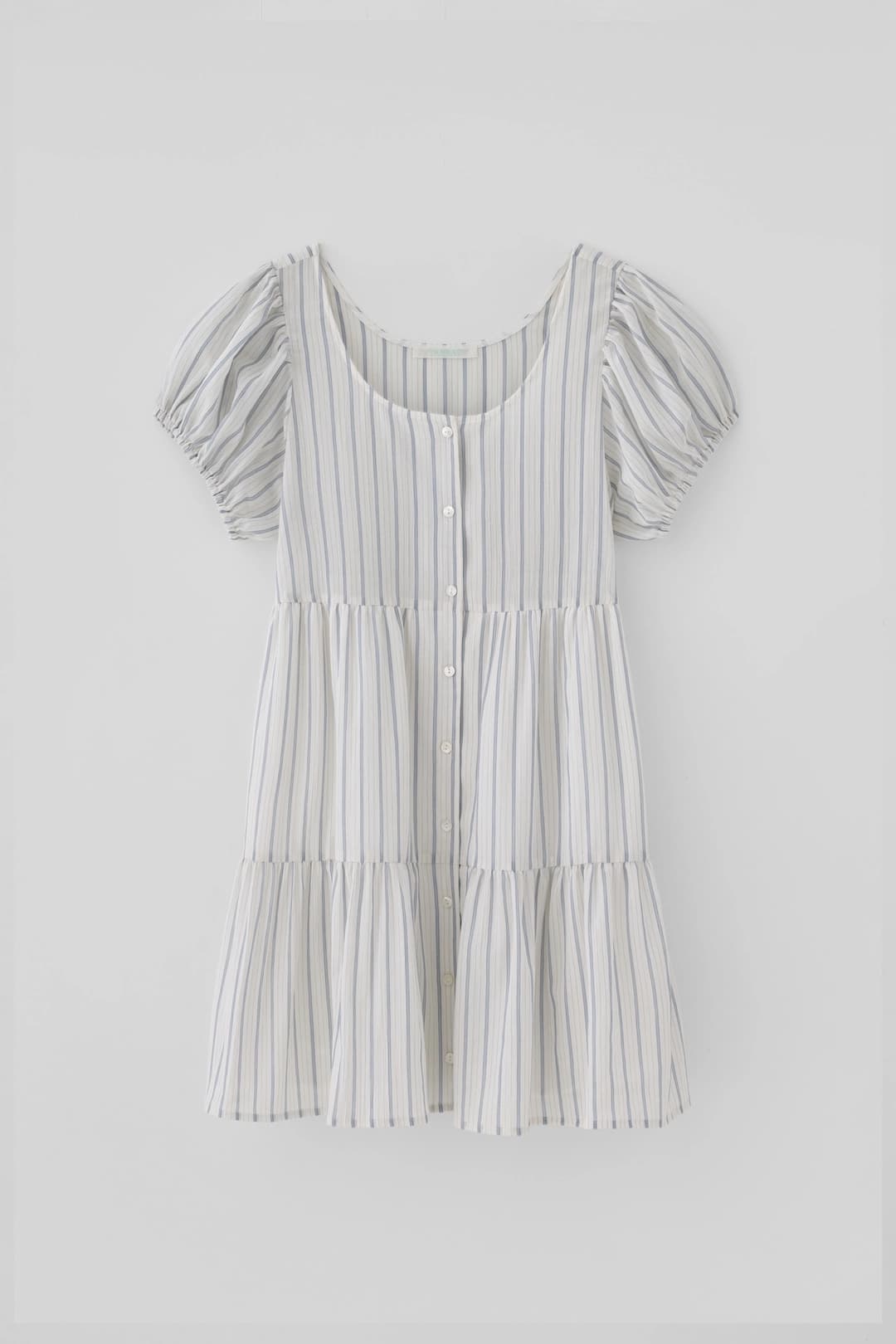 타낫 (1st re-stock) T/T Bri puff one-piece (stripe)