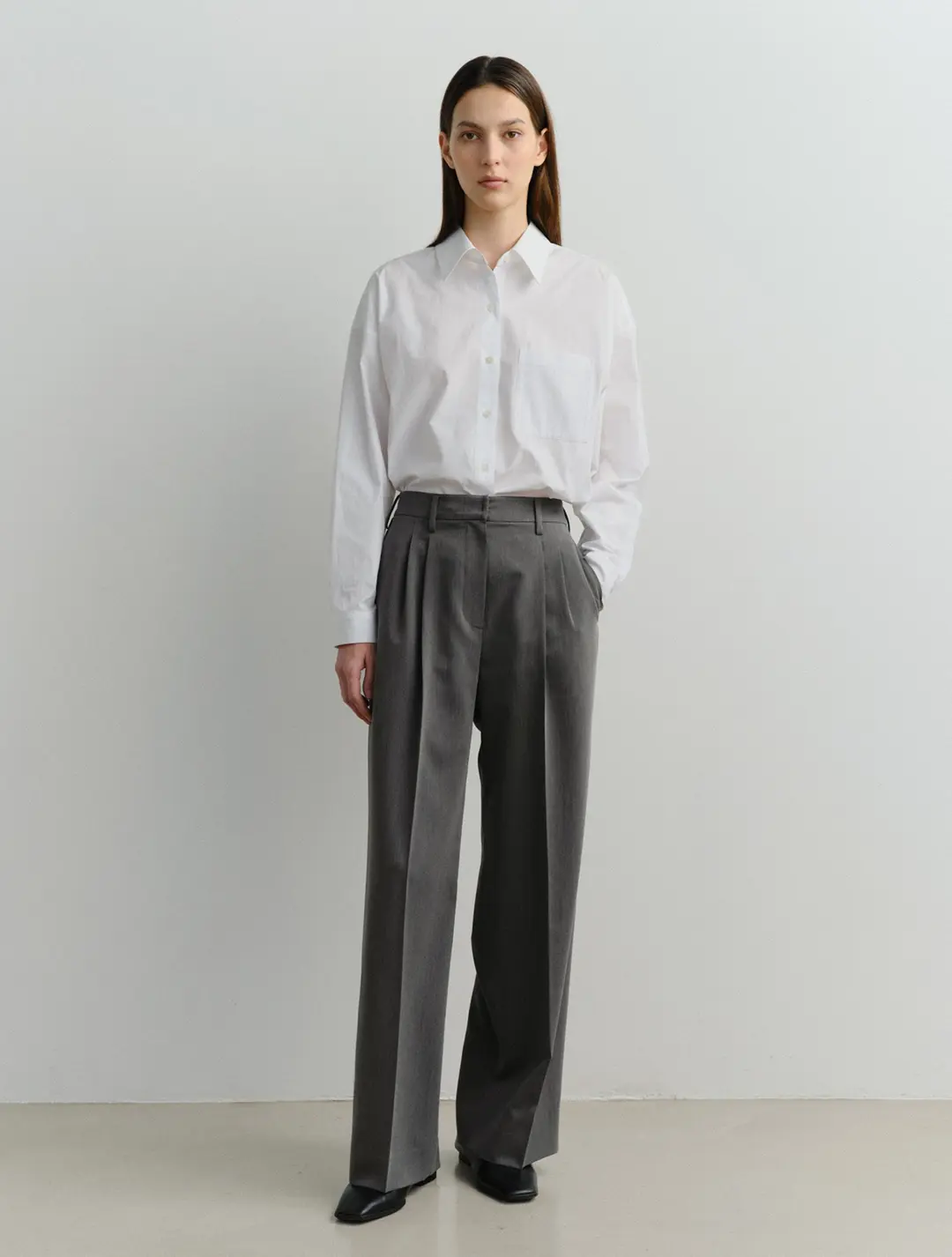 이아 Ben Shirt (White)