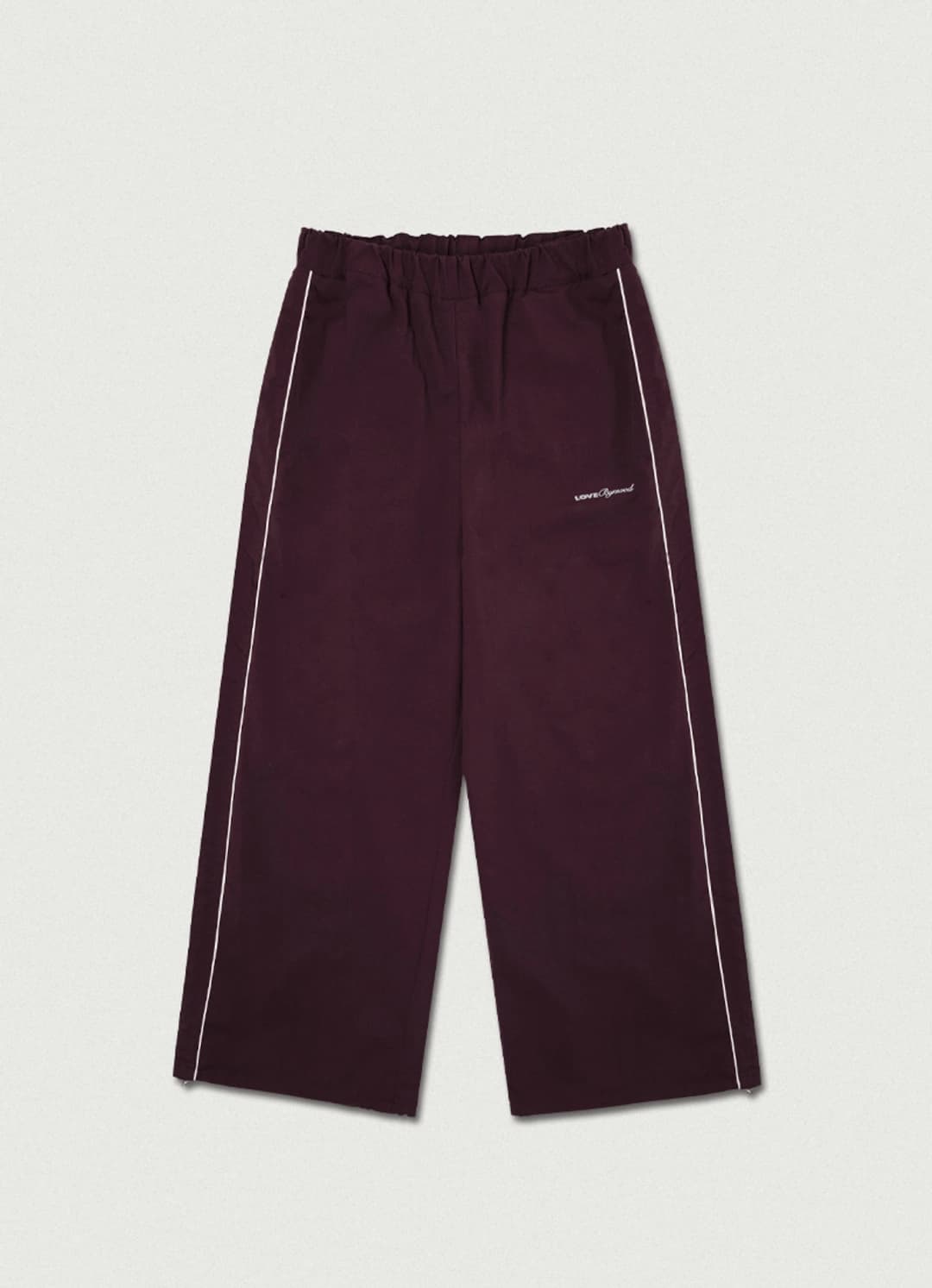 러브바이무드 Rough Track Pants [deep burgundy]