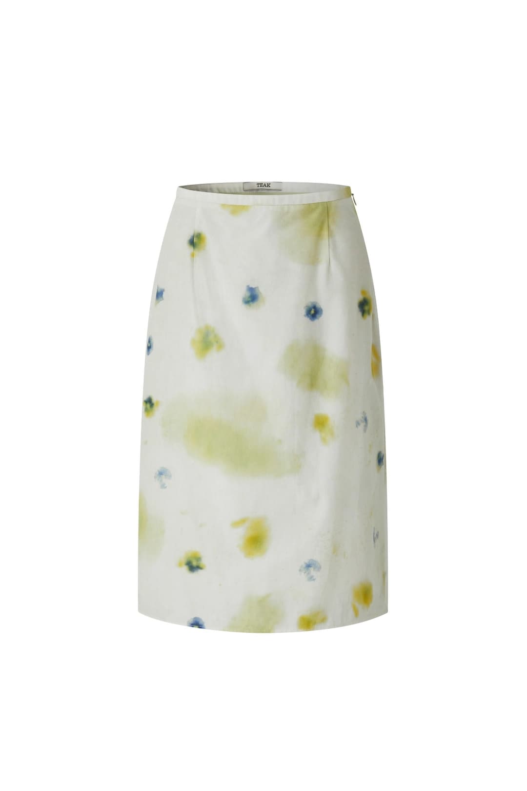 티크 [3rd re-order ] COTTON SKIRT (PANSY FLOWER GREEN)