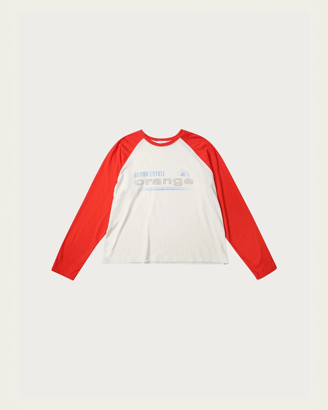리본빛 (7차) Orange Raglan Tee [Ribbonbit X Meen Kyung Kim]