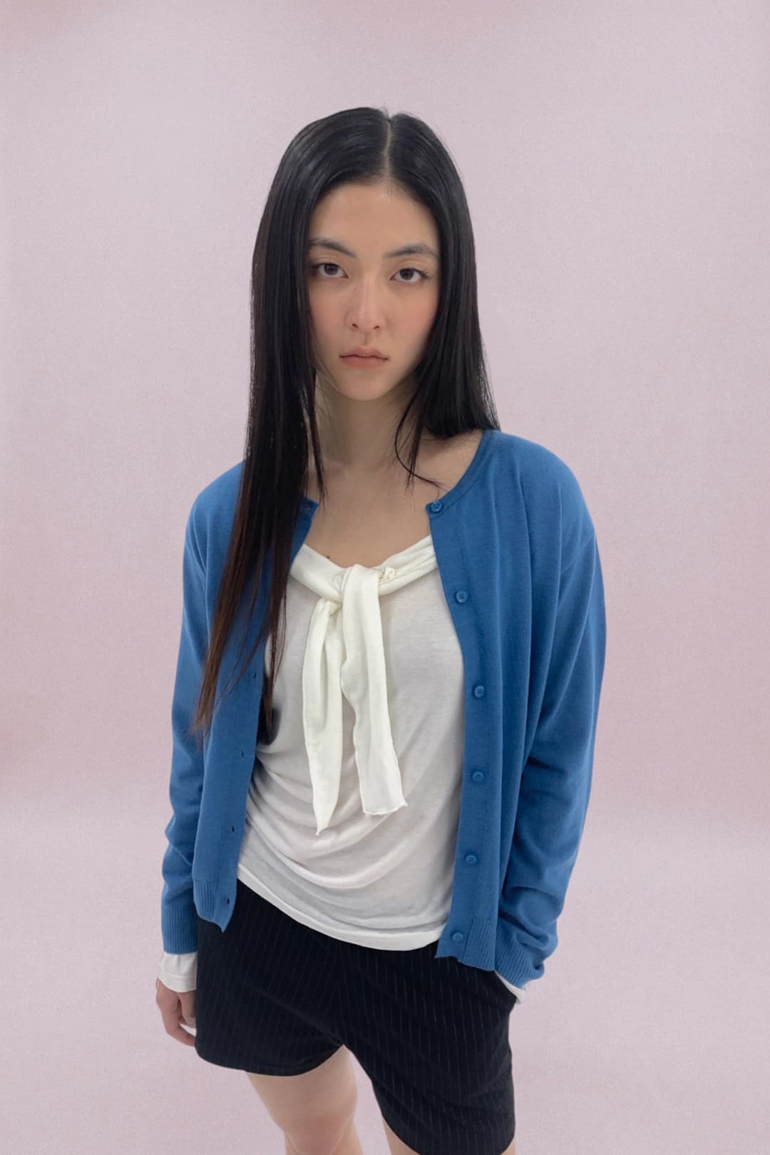리리수 Mono Cardigan / Blue