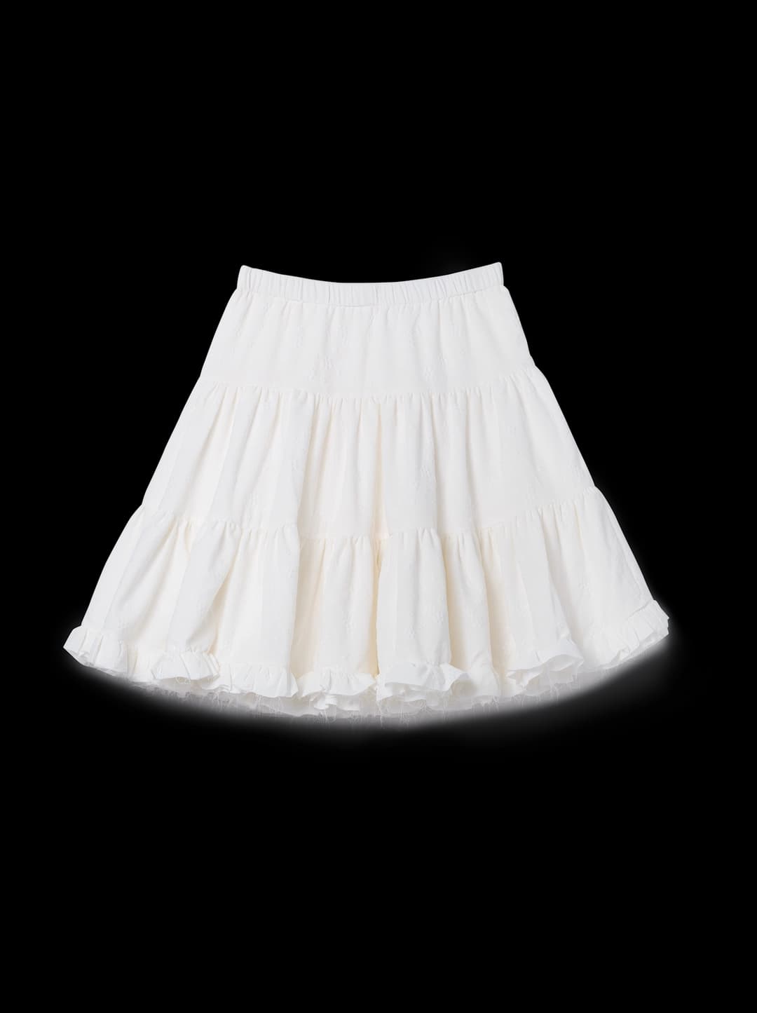 코스모스 FLORAL BALLERINA SKIRT (WHITE)